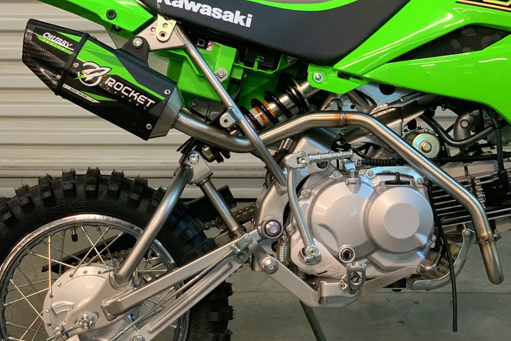 2010 - 2021 Kawasaki KLX110/L Full Chubby Exhaust - Langston Motorsports - Langston Motorsports