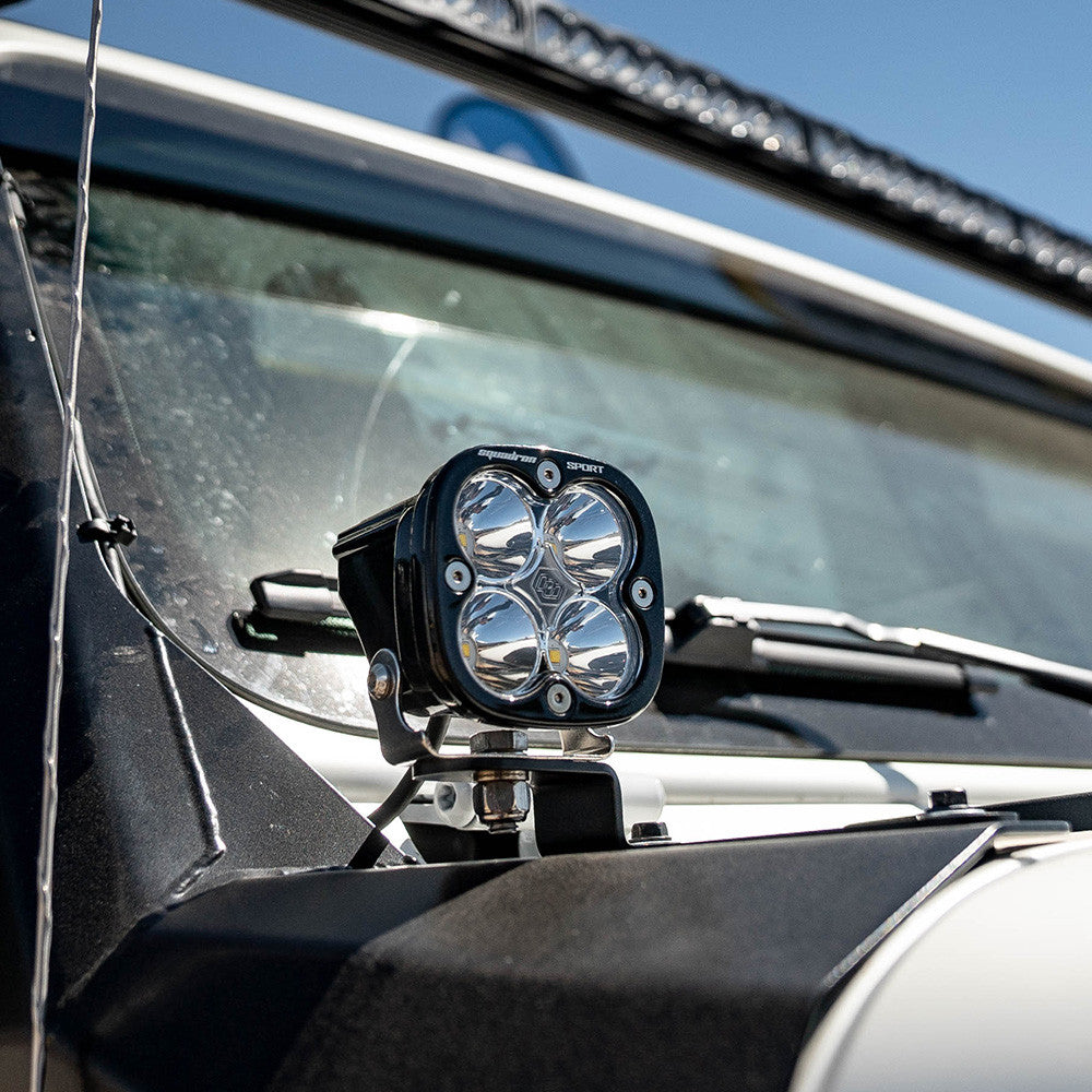 BAJA DESIGNS Squadron Sport Black LED Auxiliary Light Pod Pair AMBER