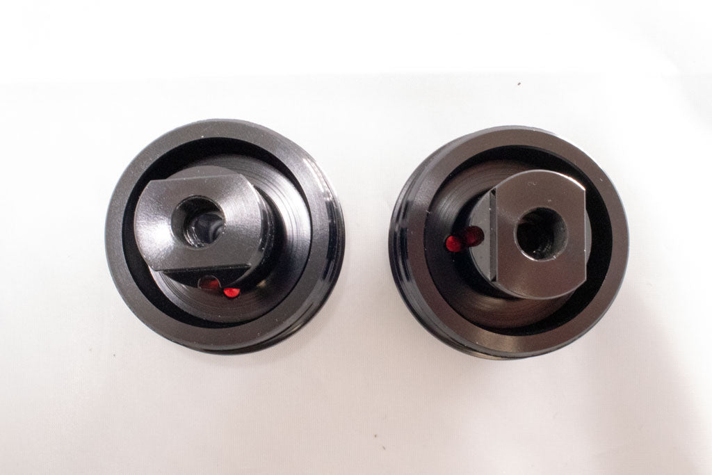 New Improved Zeta Front Fork Top Cap Black Anodized Aluminum