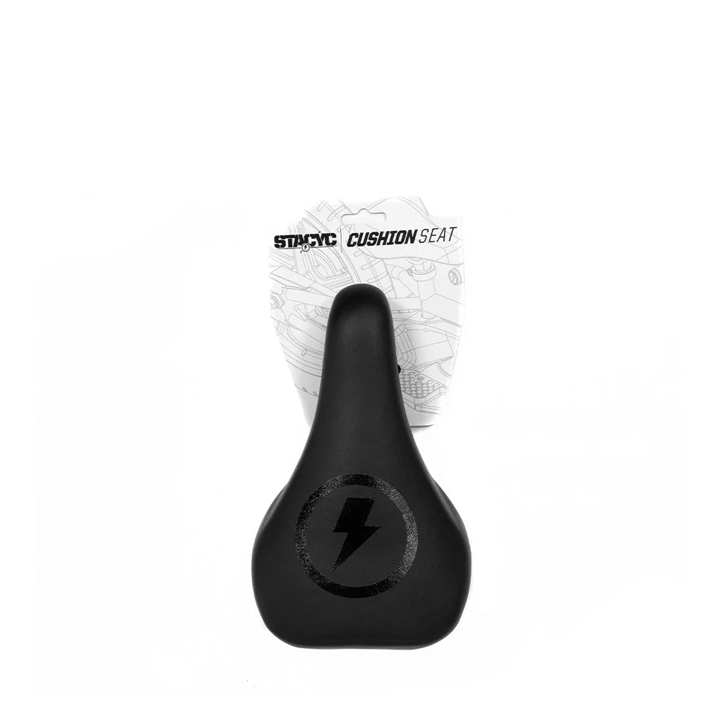 STACYC Bolt Logo Saddle - Black