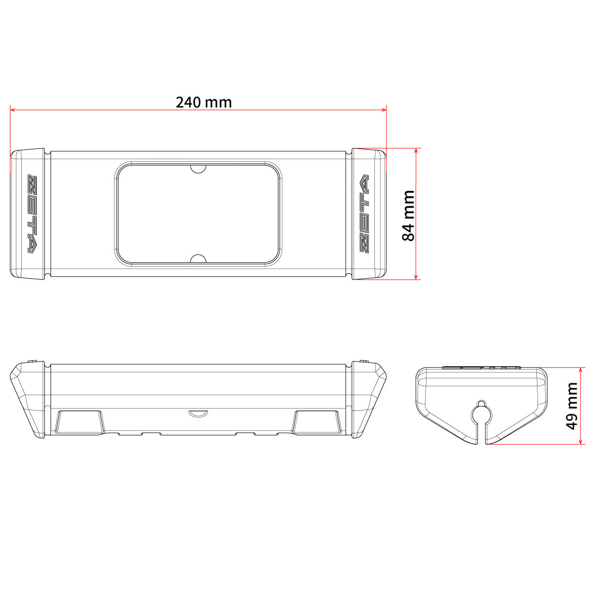 Zeta X-Lap Brace Bar Type