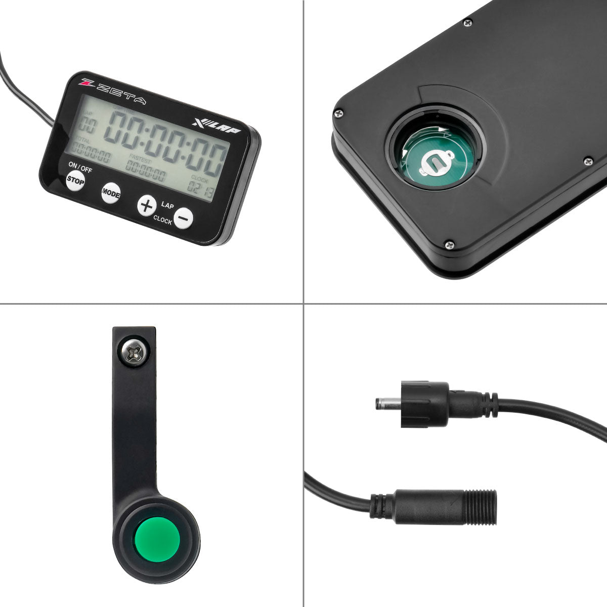 Zeta X-LAP Self-timing Lap Timer for CX Handlebar 22.2mm Standard Bar Brace