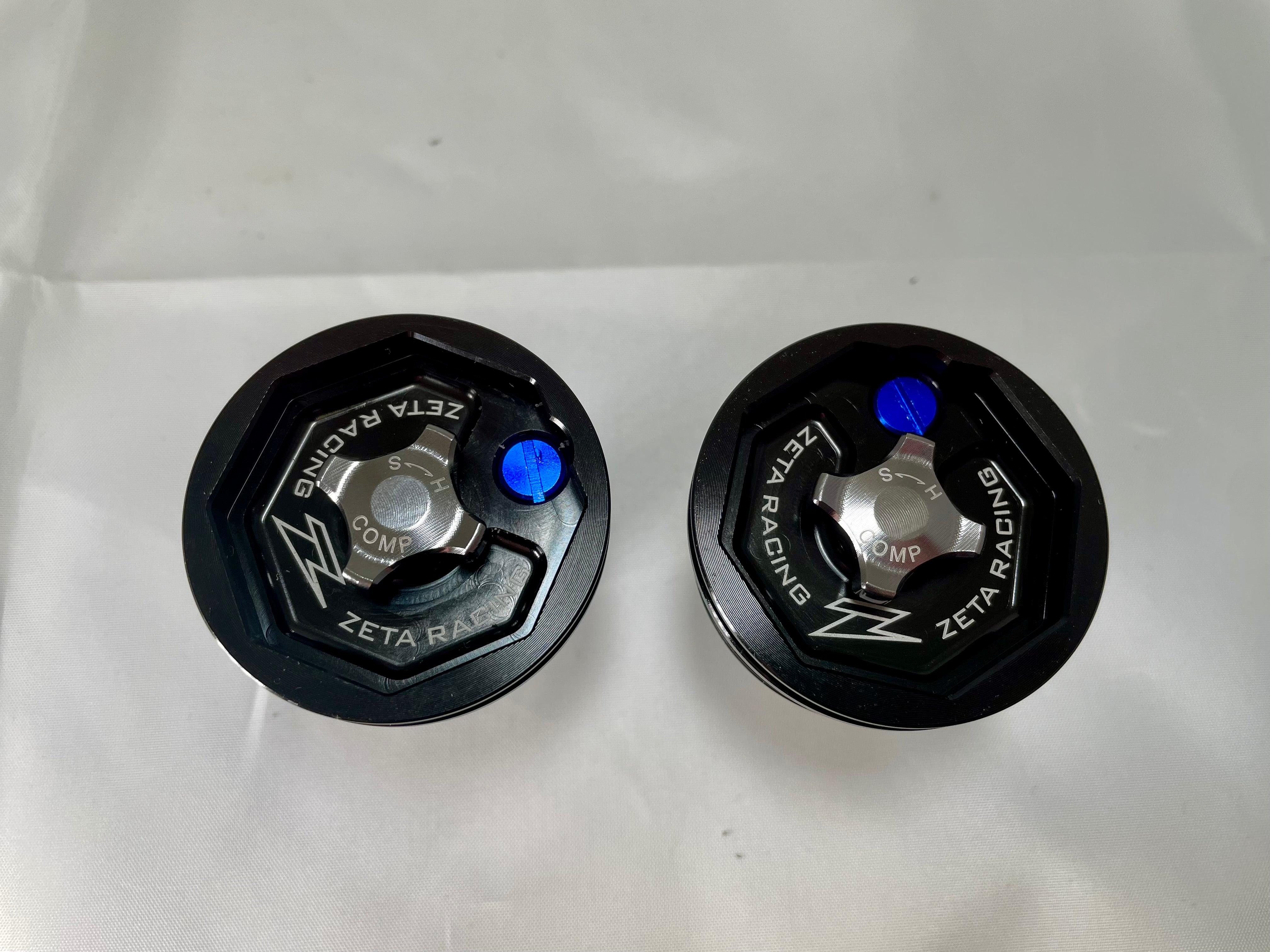 New Improved Zeta Front Fork Top Cap Black Anodized Aluminum - Langston ...