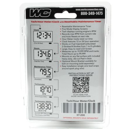 WORKS CONNECTION TACH-HOUR METER-CLOCK