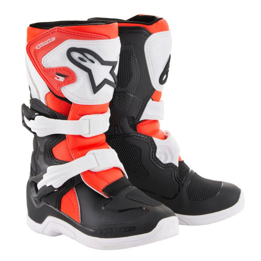 Alpinestars Tech 3S Kids Boots Black/White/Red - Langston Motorsports - Langston Motorsports