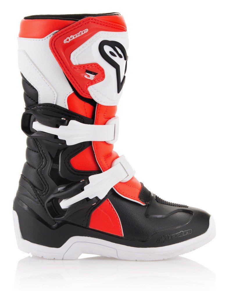 Alpinestars Tech 3S Kids Boots Black/White/Red - Langston Motorsports - Langston Motorsports