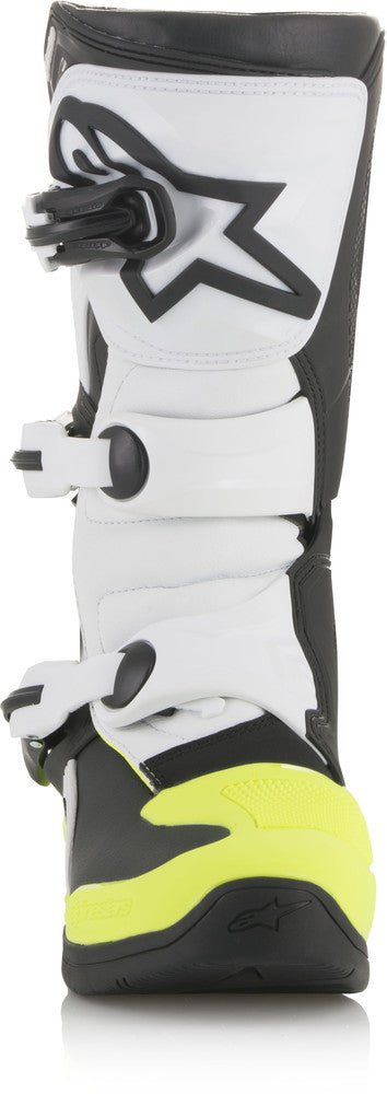 Alpinestars Tech 3S Youth Boots Black/White/Yellow - Langston Motorsports - Langston Motorsports