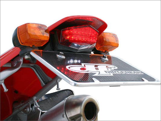 DRC Universal Moto LED Edge 2 Tail Light with Plastic license plate holder - Langston Motorsports - DRC