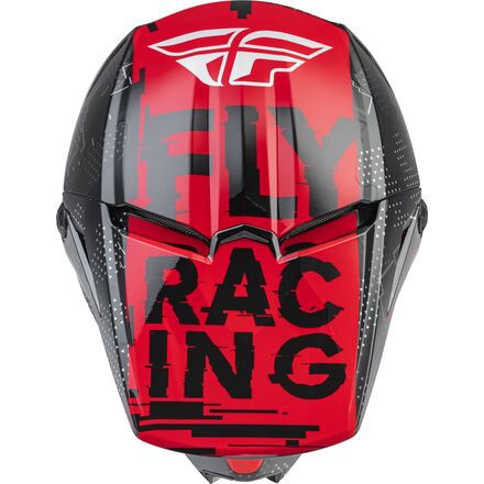 Fly Racing YOUTH KINETIC SCAN HELMET BLACK/RED - Langston Motorsports - Fly Racing