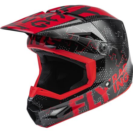 Fly Racing YOUTH KINETIC SCAN HELMET BLACK/RED - Langston Motorsports - Fly Racing