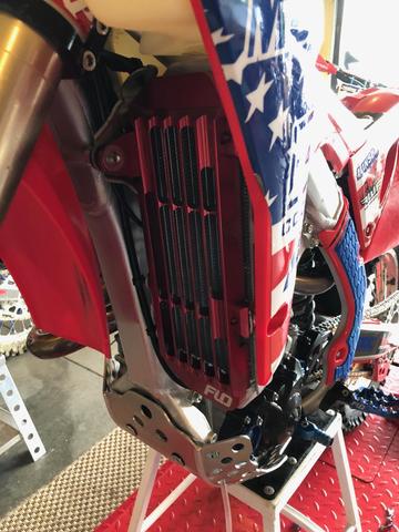 HONDA CRF250R CRF450R & RX RADIATOR GUARDS / BRACE - Langston Motorsports - Flo Motorsports