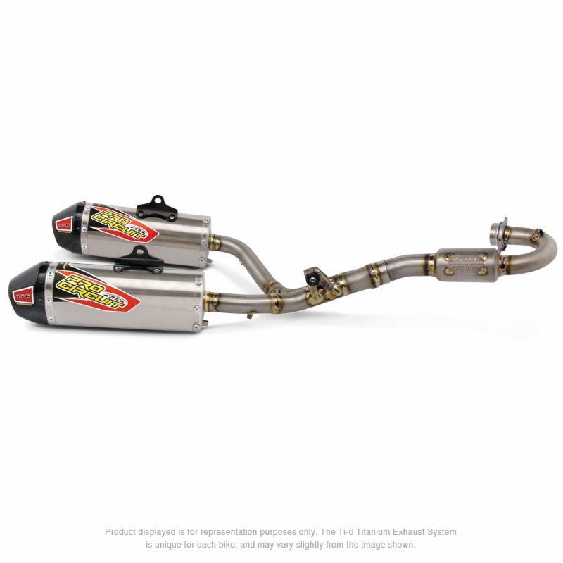 Pro Circuit Honda CRF250R 2014 - 2015 Ti - 6 Dual Exhaust Full System - Langston Motorsports - Pro Circuit