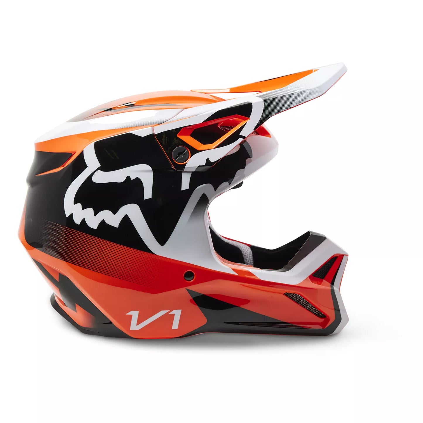 Fox Racing V1 Leed Helmet in Flo Orange