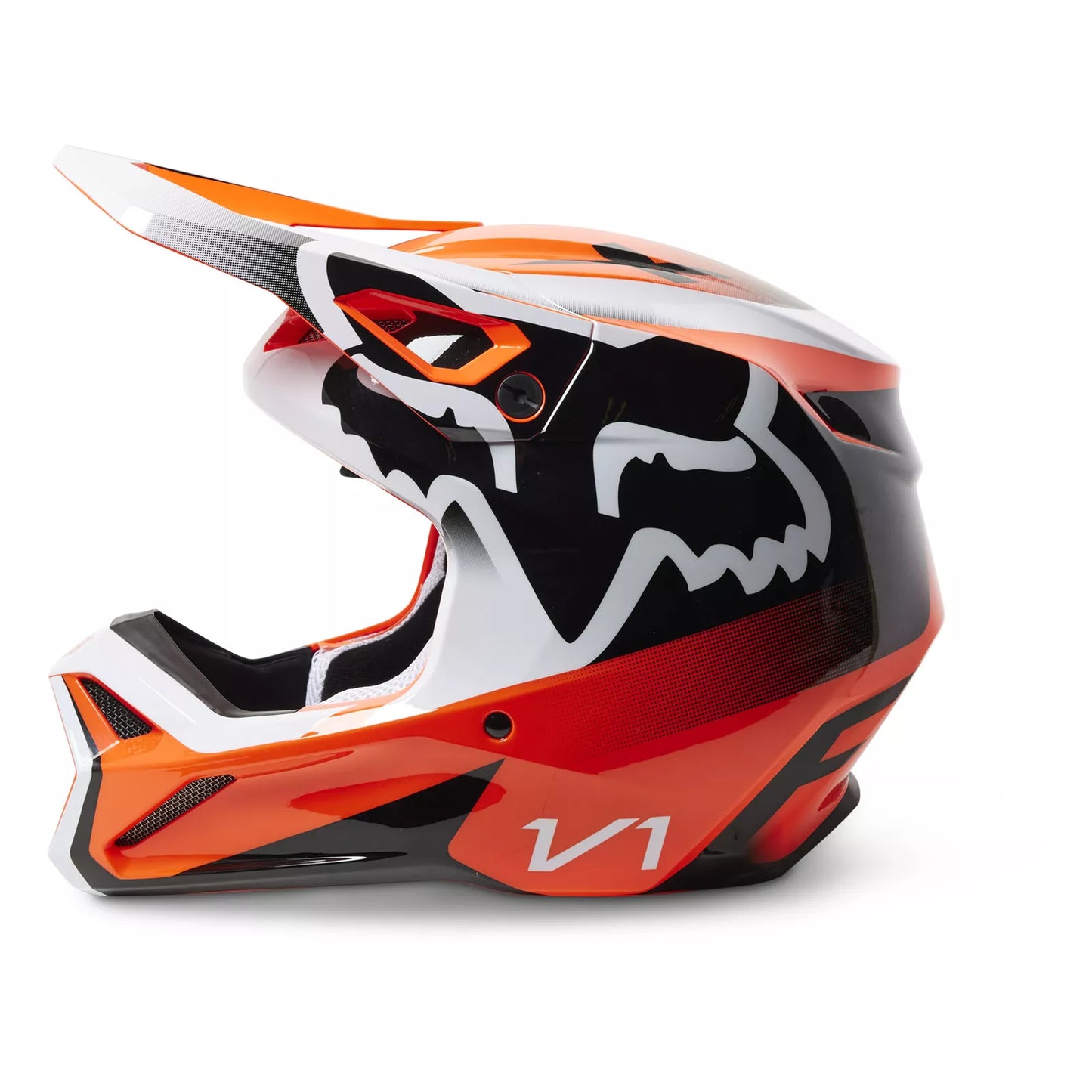 Fox Racing V1 Leed Helmet in Flo Orange