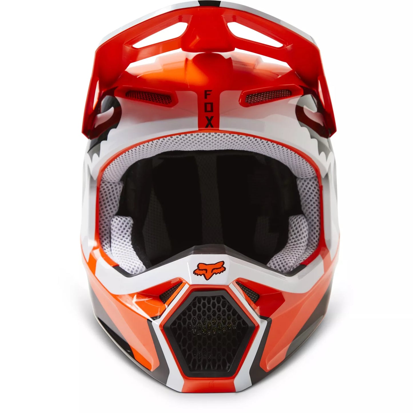 Fox Racing V1 Leed Helmet in Flo Orange