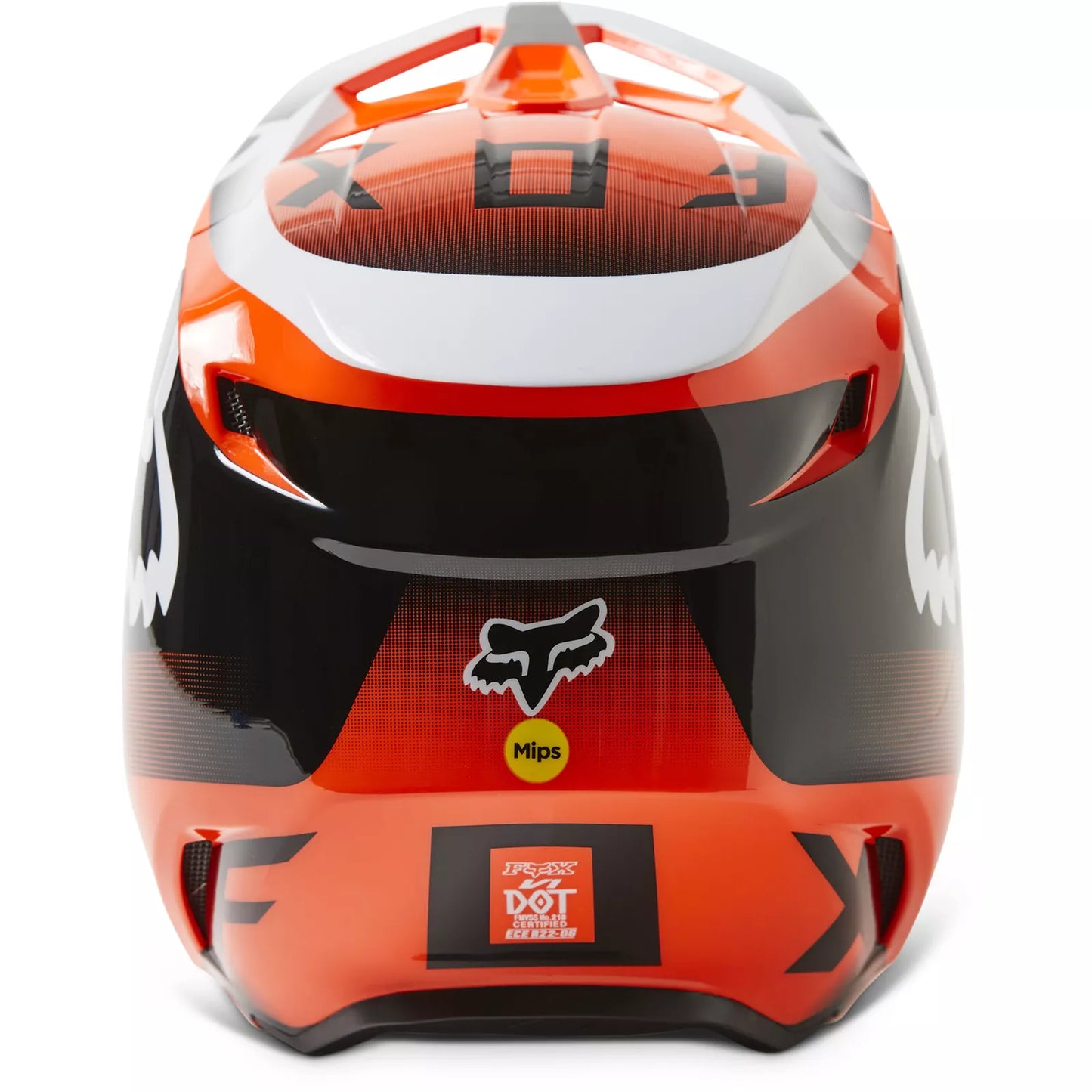 Fox Racing V1 Leed Helmet in Flo Orange