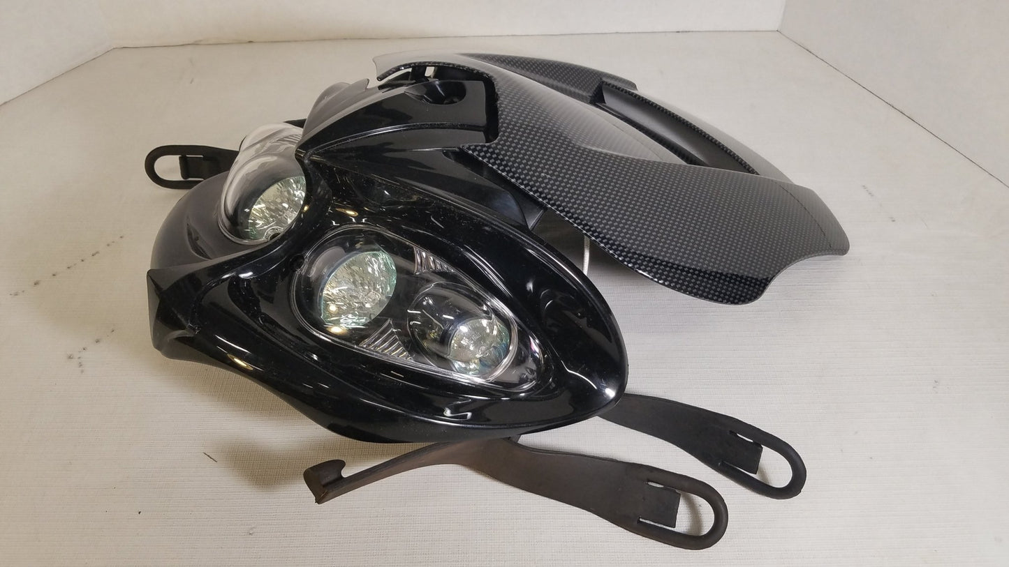 Suzuki DRZ400 Black Mamba Headlight - Carbon - Langston Motorsports - DRC