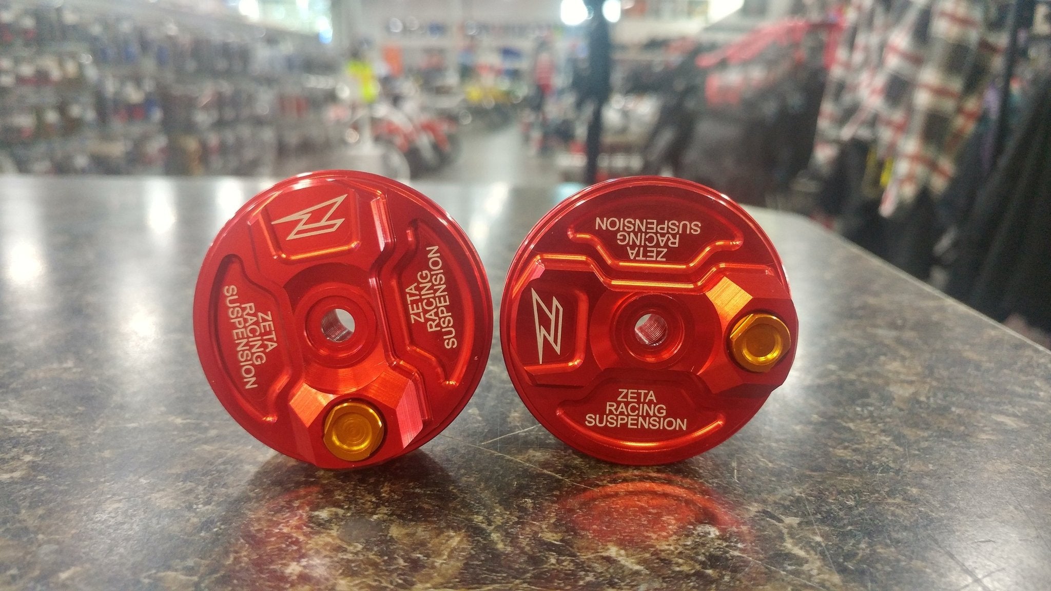 Zeta Front Fork Top Cap Colored Anodized Aluminum - Langston Motorsports