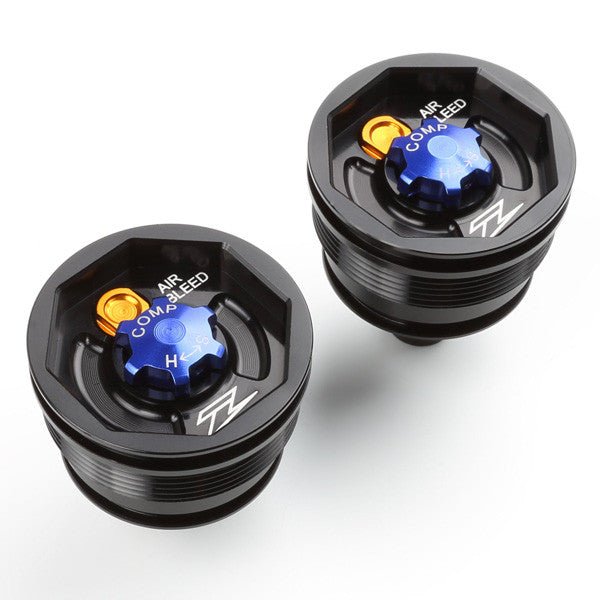 Zeta Front Fork Top Cap Colored Anodized Aluminum - Langston Motorsports