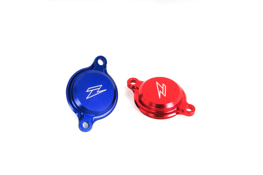 Zeta Light Weight Anodized Colored Oil Filter Cover - Langston Motorsports - Zeta