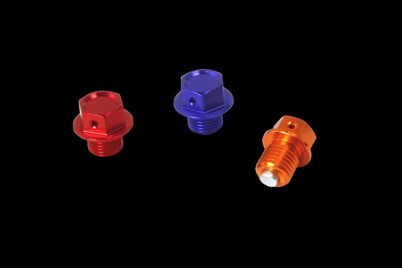 Zeta Light weight Colored Anodized Aluminum Magnetic Oil Drain Bolt - Langston Motorsports - Zeta