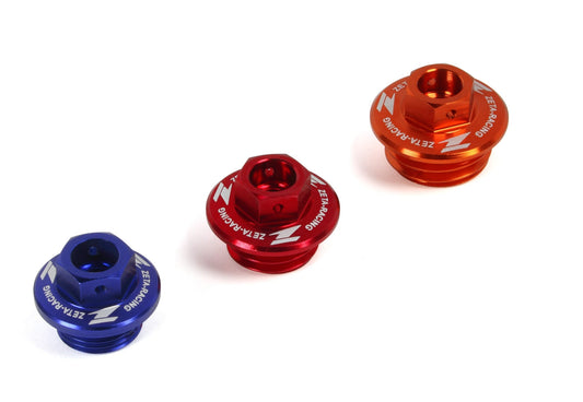 Zeta Light weight colored Anodized Oil Filler Plug - Langston Motorsports - Zeta