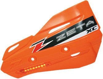 Zeta XC Protectors for Armor Hand Guards with Orange Flashers - Langston Motorsports - Zeta